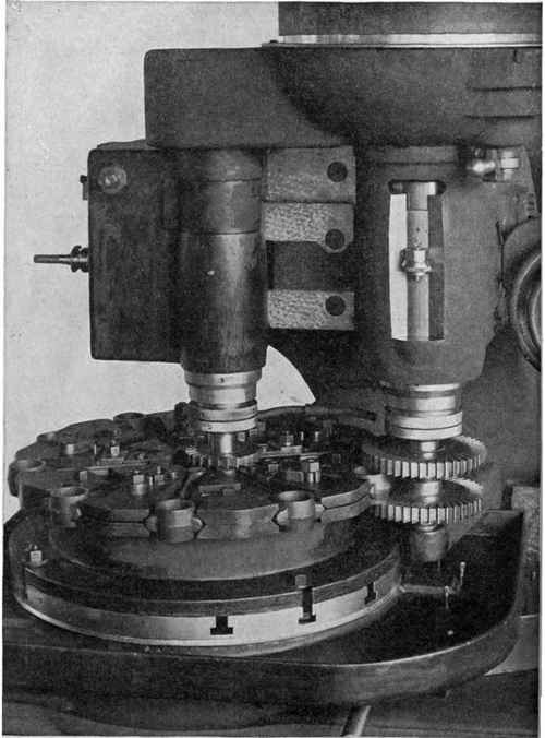 VIEW OF BECKER CONTINUOUS MILLER MILLING CONNECTING ROD FIXTURE