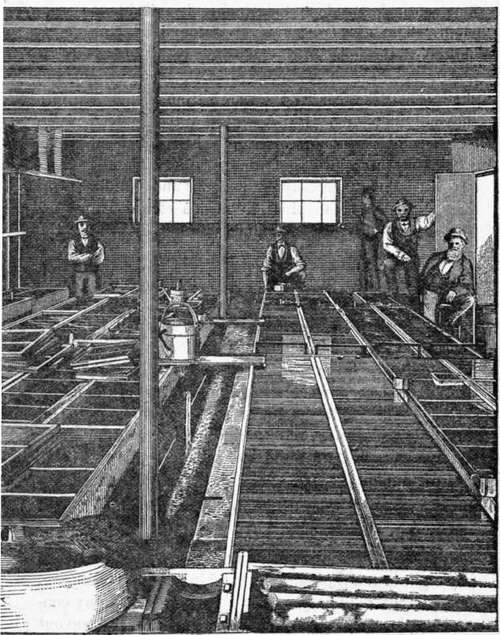 New York State Hatching House   Interior View