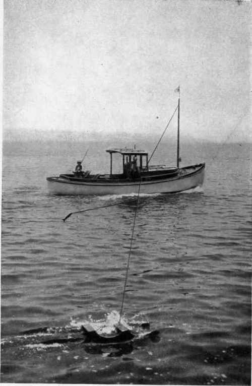 FISHING WITH A SLED.