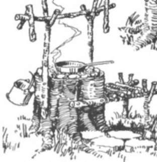 Stump Cooking Place