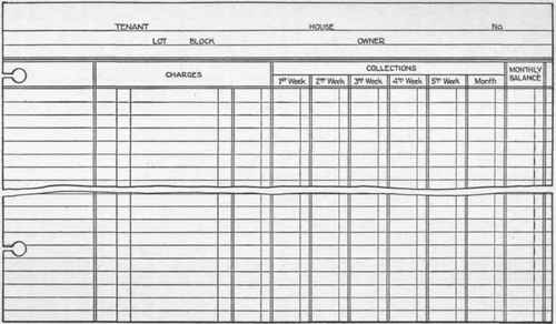 Form 36. Rent Ledger