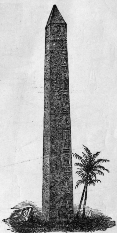Egyptian Obelisk, in Central Park. New York.