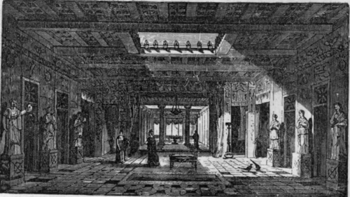 INTERIOR OF AN ANCIENT ROMAN HOUSE.