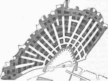 Ground Plan of Tunnels and Galleries at Hallett's Point