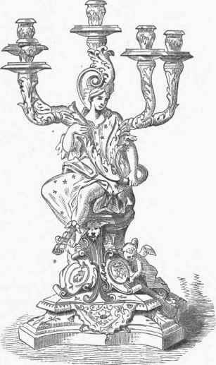 Candelabra of Dresden China.