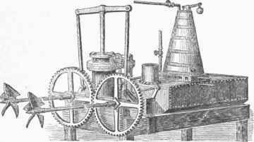 Col. John Stevens's Steam Engine, Boiler, and Screws, 1804.