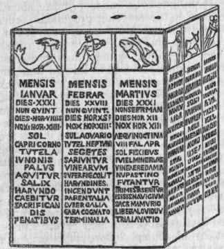 Calendar from Pompeii.
