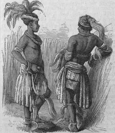 Zooloo Youths in Dancing Costume.