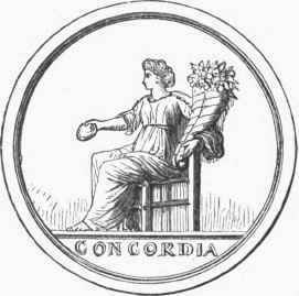 Concordia. (Roman Medal, Zells Pantheon).
