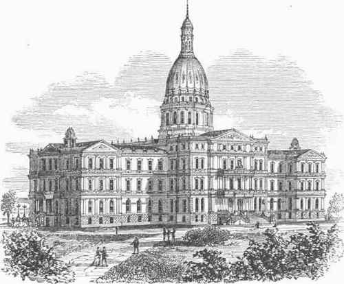 New State Capitol at Lansing, Michigan.