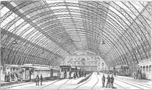 Interior of Grand Central Depot.