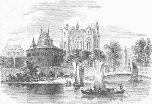 Nantes Castle and Cathedral.