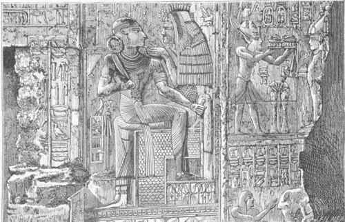 Bass Relief at Abydos, Egypt. (From a Photograph.)