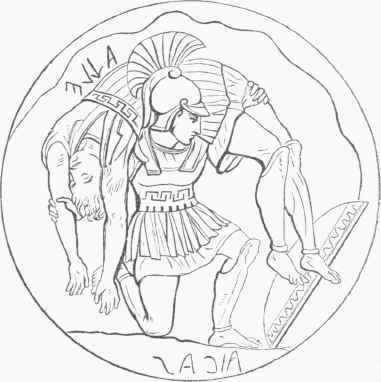 Greek Armor. (From the Ornaments of an Etruscan Mirror.)