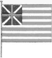 GRAND UNION FLAG OF 1776.
