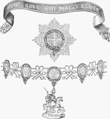 Insignia of the Order of the Garter.