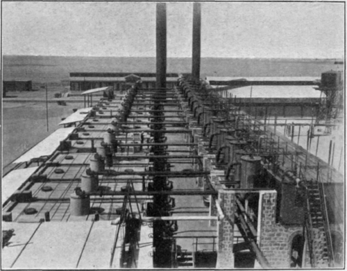 Fig. 136. A continuous distillation bench.