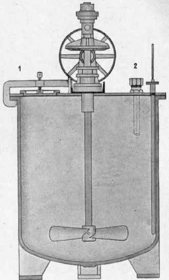 Fig. 11.   Reduction pot with propeller stirrer (scale 1:30).
