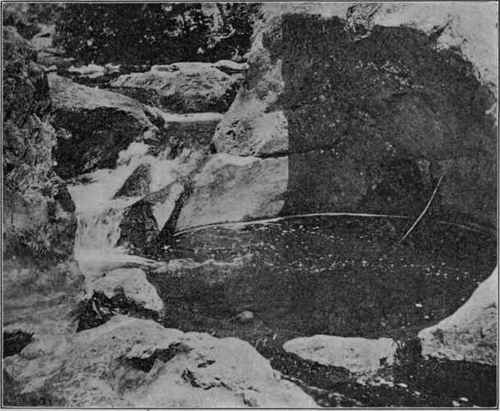 Pot hole in stream, Mill Creek, Oklahoma. (U. S. G. S).