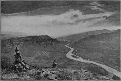 Stream cutting through a ridge, Middle Park, Col. (U. S. G. S).