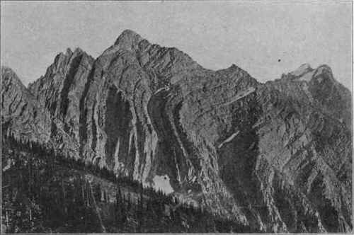 Truncated anticlinal ridge, Montana. (U. S. G. S).
