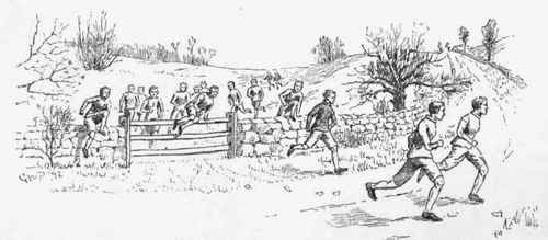 The Hounds. Taking a Fence.