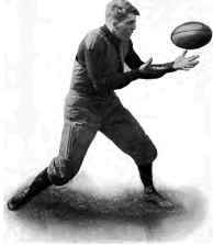 Position Two, Form for catching. The ball should fall into the pock farmed by the hands and body; right hand forming the bottom of pocki left hand the outside, and body the inside.