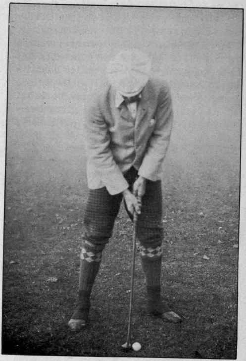 Position For The Wooden Putter