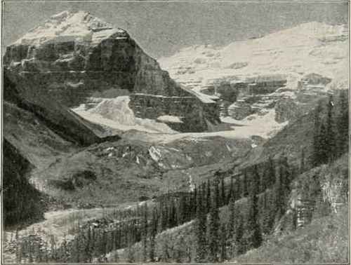 Mount Lefroy, Mount Victoria, And Victoria Glacier.