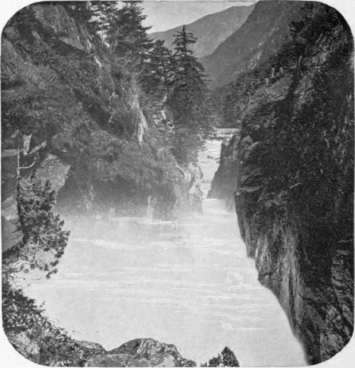 A Pyrenean Waterfall.