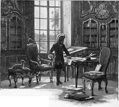 Frederick In His Study